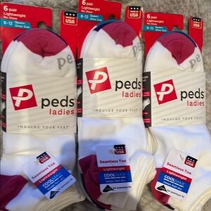 Ladies Peds Socks